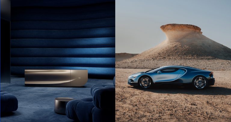 137-инчовият телевизор на Bugatti се сгъва в бюфет за 45 секунди