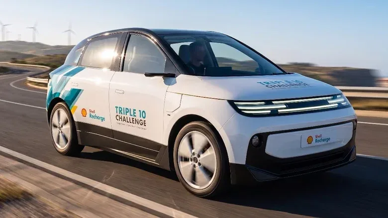 Shell unveils the Triple 10 Challenge EV concept: a sharp hatchback built to flaunt rapid-charging tech