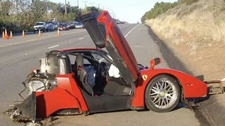 The Man Who Sliced His Ferrari Enzo in Half on the PCH Is Out of Prison and Demanding It Back on Facebook