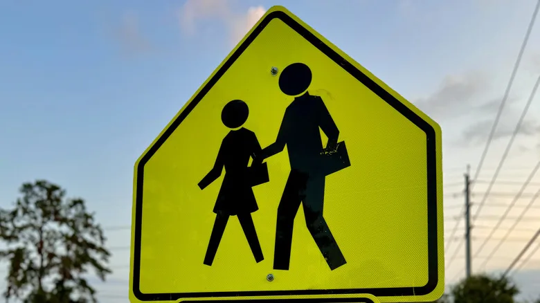 Why School Zone Signs Are That Eye-Searing Fluorescent Yellow-Green Color