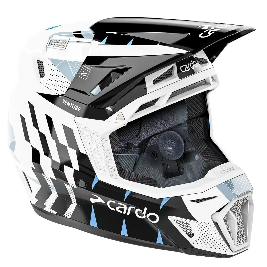 Cardo Venture: New Off-Road Helmet Packs Built-In Mesh Intercom for Trail Riders