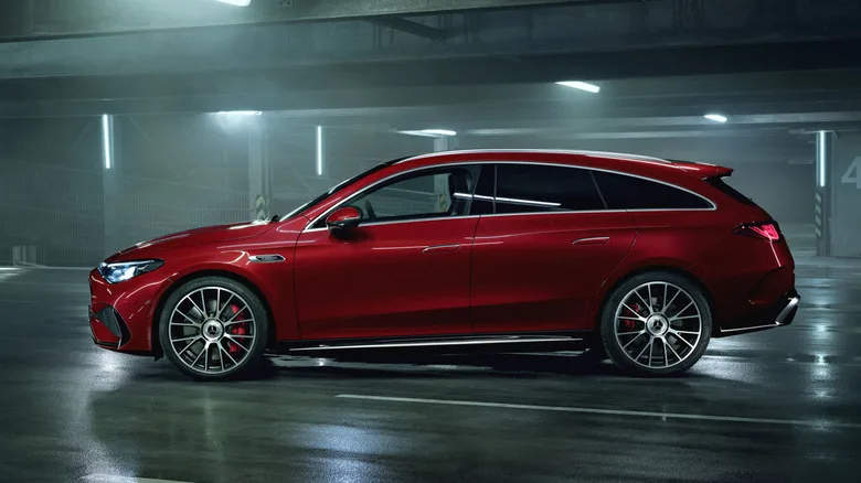 671-HP Mercedes-AMG CLA45 EV Packs Three Axial-Flux Motors, Simulated Shifts, and GT 4-Door Tech