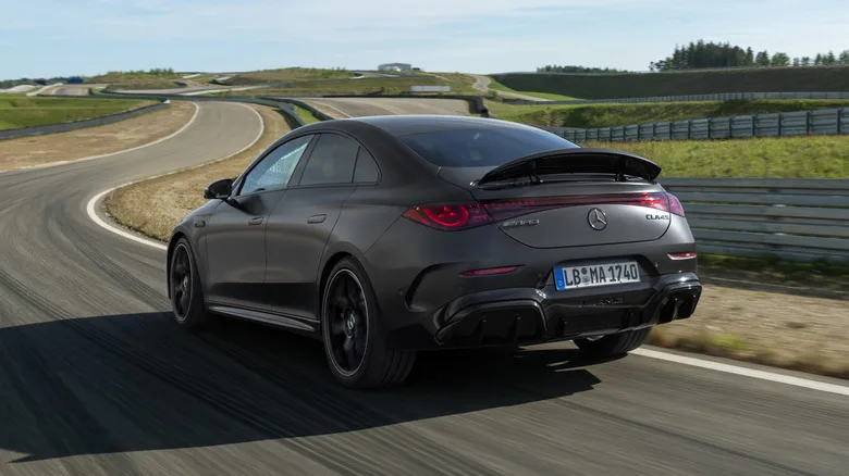 671-HP Mercedes-AMG CLA45 EV Packs Three Axial-Flux Motors, Simulated Shifts, and GT 4-Door Tech