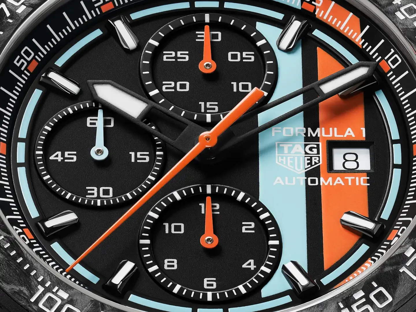 New TAG Heuer Gulf Chronograph Aligns with Trackhouse MotoGP Team’s Racing Colors