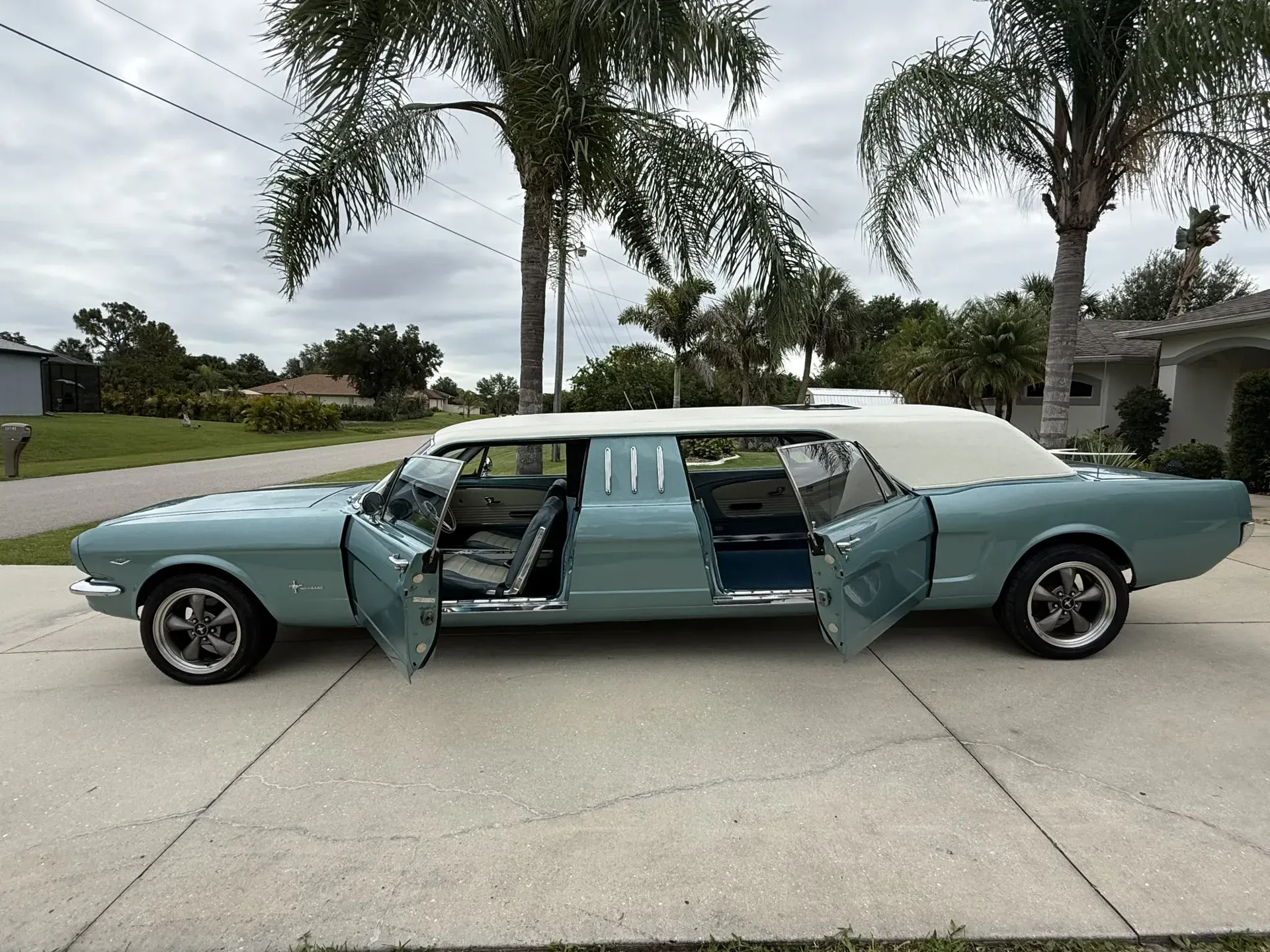 Eight-Seat 1966 Mustang with Rear Doors Made from Front Doors Hits the Market