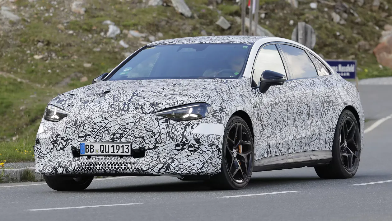 New Mercedes-AMG C 63 Electric spotted testing — first pictures