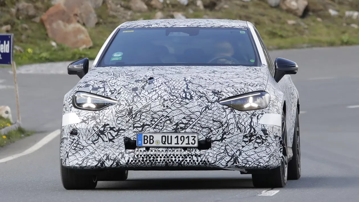 New Mercedes-AMG C 63 Electric spotted testing — first pictures