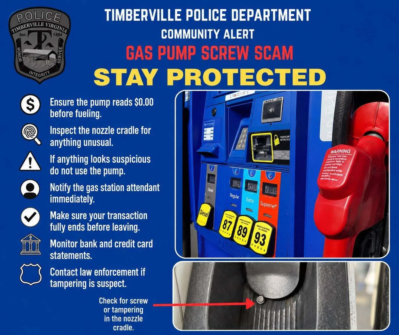 Police Warn of Gas Pump Screw Scam, But Is It a Hoax?