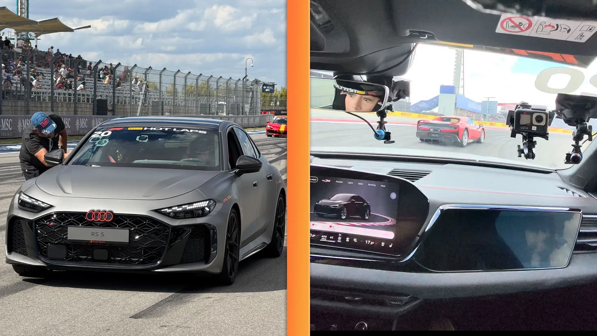 Audi RS5 își demonstrează forța pe COTA, stăpânind fără efort celebrul circuit de F1