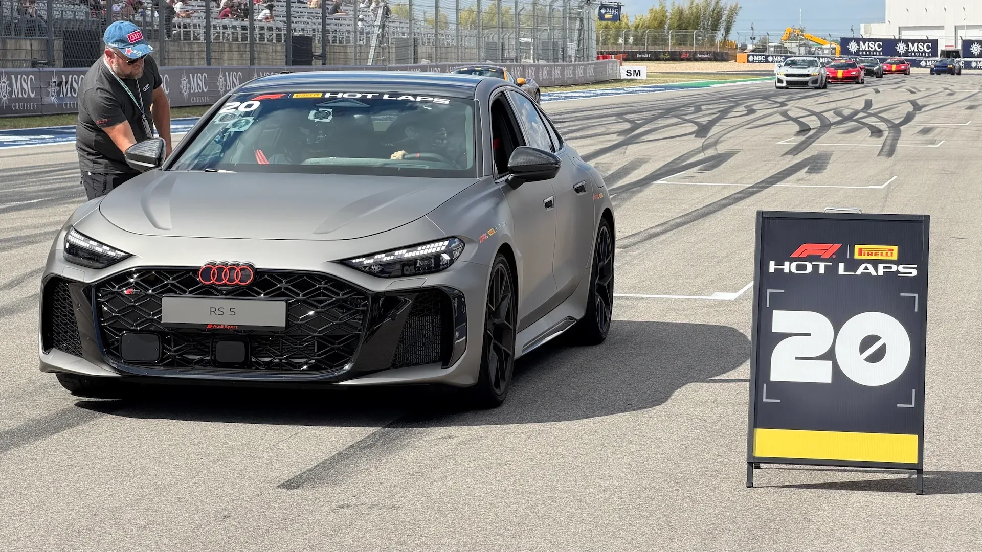 Audi RS5 își demonstrează forța pe COTA, stăpânind fără efort celebrul circuit de F1