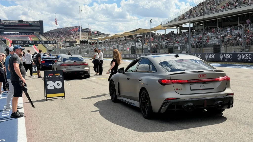 Audi RS5 își demonstrează forța pe COTA, stăpânind fără efort celebrul circuit de F1